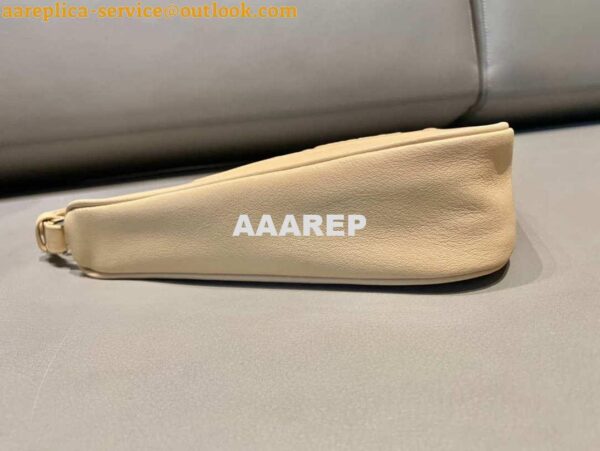 Replica Prada 1NQ043 Triangle leather pouch Apricot 6