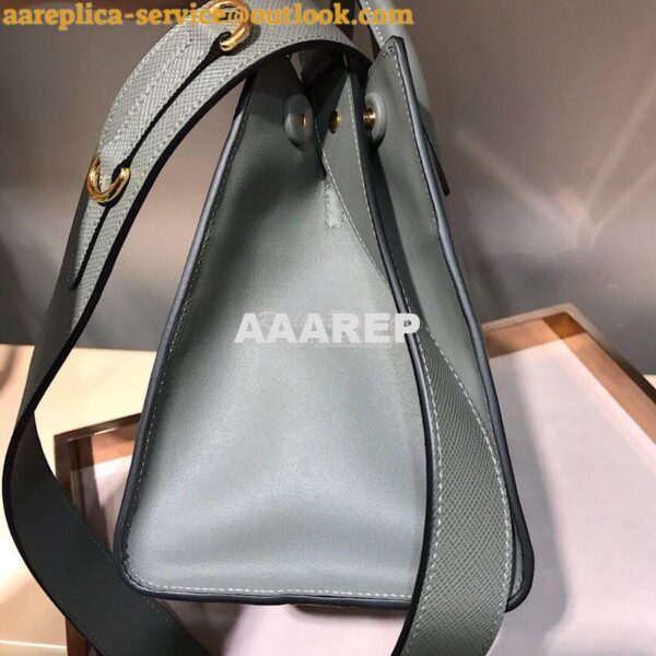 Replica Prada Monochrome Saffiano leather bag 1ba156 Grey 6