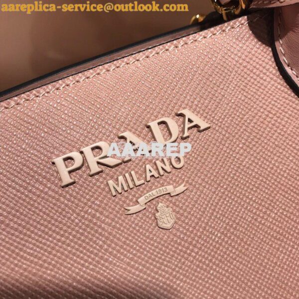 Replica Prada Monochrome Saffiano leather bag 1ba156 Powder Pink 3