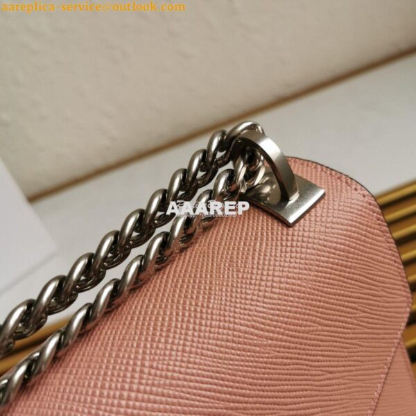 Replica Prada Monochrome Saffiano leather bag 1BD127 Powder Pink 4