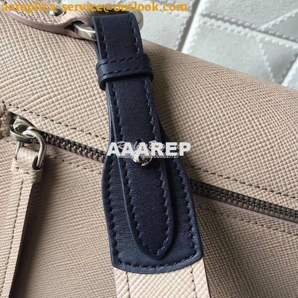 Replica Prada Monochrome Saffiano Leather Bag 1bd186 Beige 10