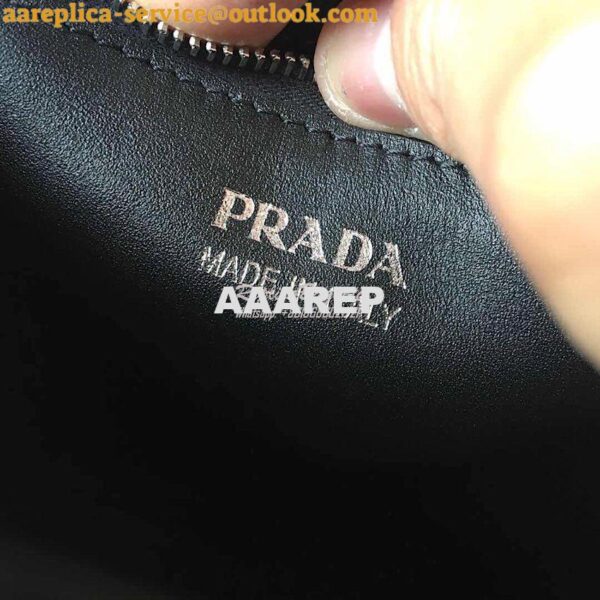 Replica Prada Monochrome Saffiano Leather Bag 1bd186 Black 9