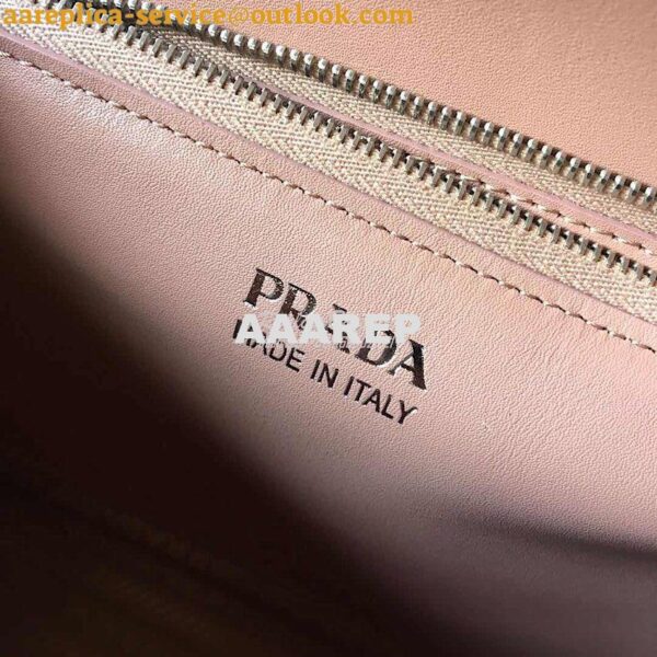 Replica Prada Monochrome Saffiano Leather Bag 1bd186 Powder Pink 7
