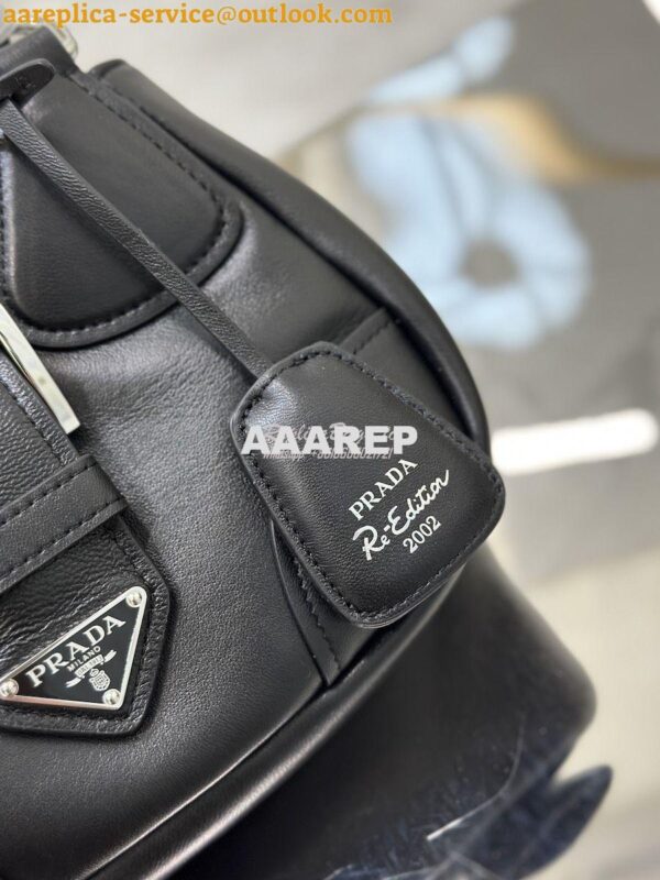 Replica Prada Moon Padded Nappa-leather Bag 1BA381 Black 8