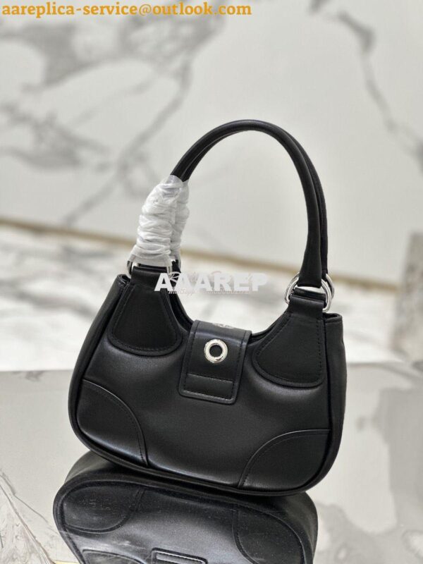 Replica Prada Moon Padded Nappa-leather Bag 1BA381 Black 12