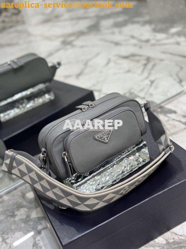 Replica Prada Nappa Antique Leather Multi-pocket Shoulder Bag 1BH198 S 3