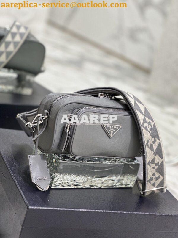 Replica Prada Nappa Antique Leather Multi-pocket Shoulder Bag 1BH198 S 4
