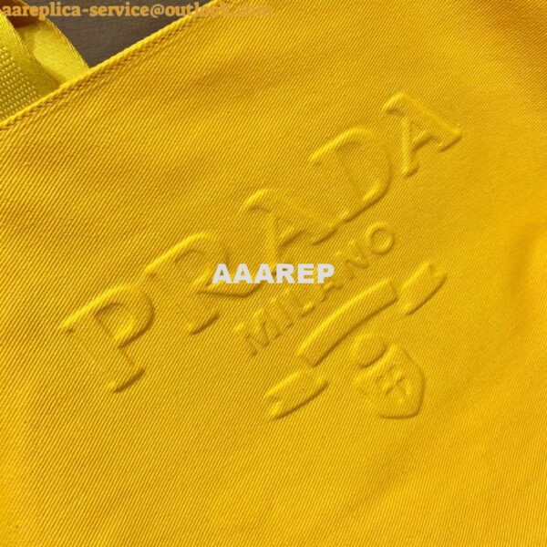 Replica Prada 1BG395 Drill tote Shoulder bag Yellow 6