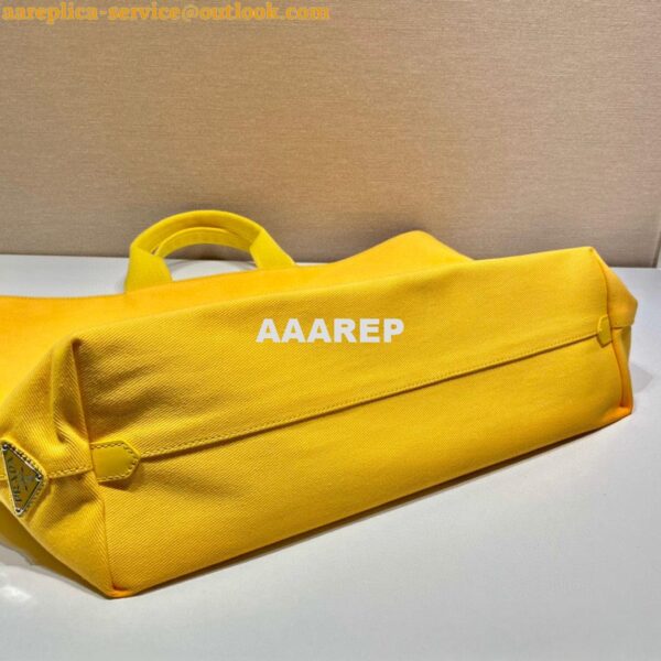 Replica Prada 1BG395 Drill tote Shoulder bag Yellow 7