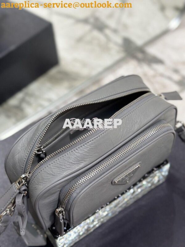 Replica Prada Nappa Antique Leather Multi-pocket Shoulder Bag 1BH198 S 11
