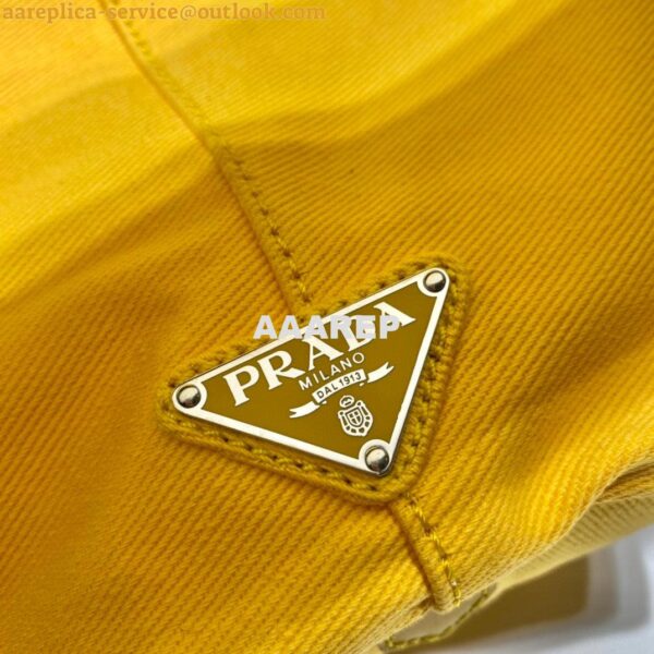 Replica Prada 1BG395 Drill tote Shoulder bag Yellow 9