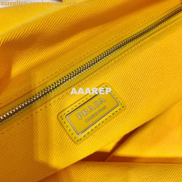 Replica Prada 1BG395 Drill tote Shoulder bag Yellow 10