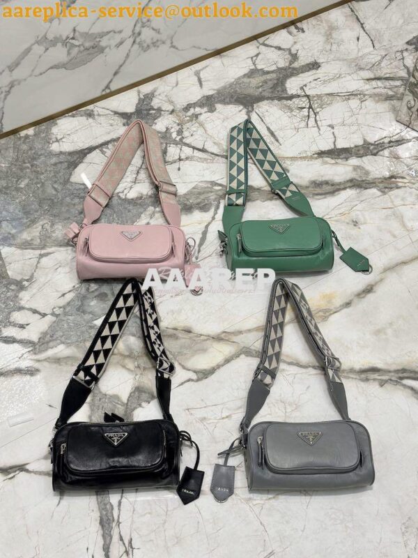 Replica Prada Nappa Antique Leather Multi-pocket Shoulder Bag 1BH198 S