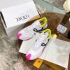 Replica Loewe Flow Runner In Nylon And Suede L815282 Black-Neon Pink