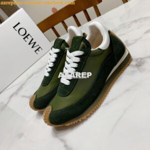 Replica Loewe Flow Runner in Nylon L814282 Green