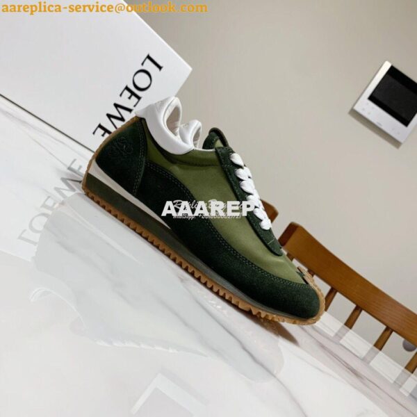 Replica Loewe Flow Runner in Nylon L814282 Green 7