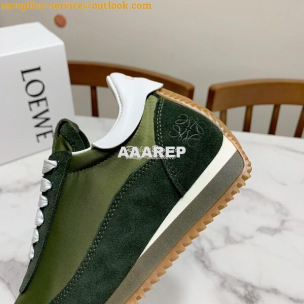 Replica Loewe Flow Runner in Nylon L814282 Green 8