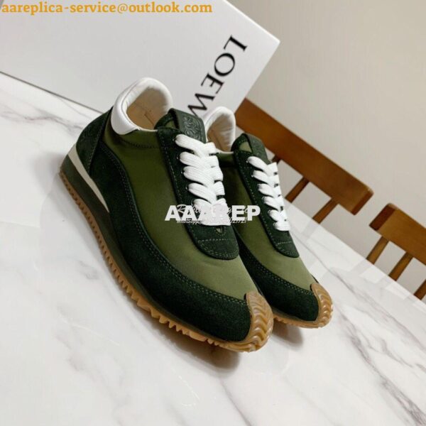 Replica Loewe Flow Runner in Nylon L814282 Green 9