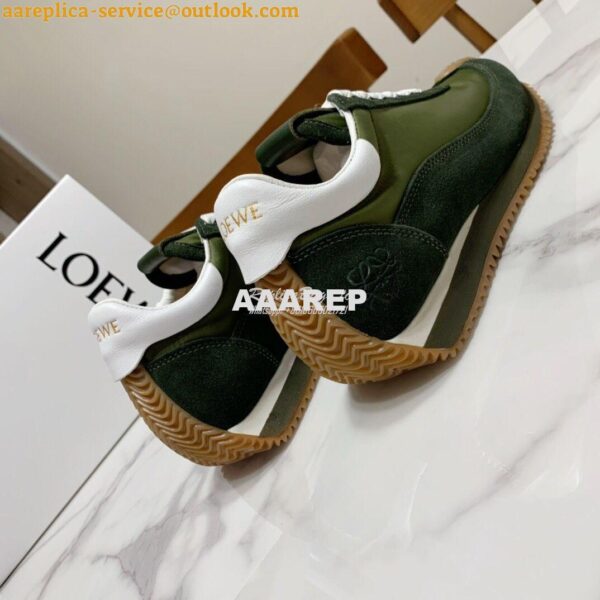 Replica Loewe Flow Runner in Nylon L814282 Green 10