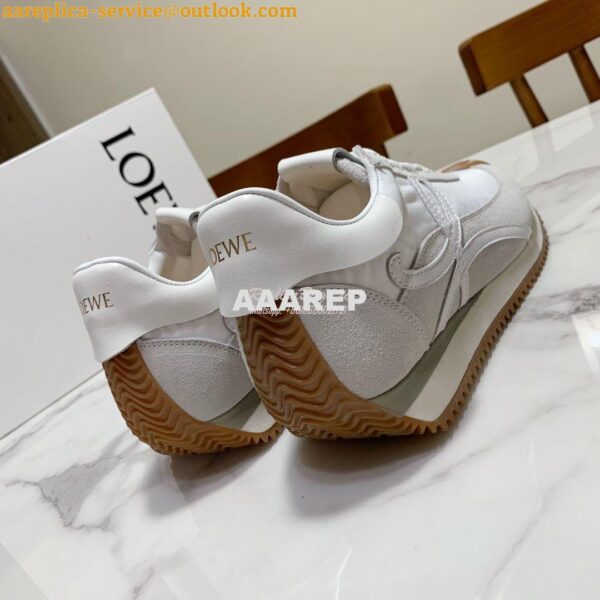 Replica Loewe Flow Runner in Suede L815282 Grey White 9