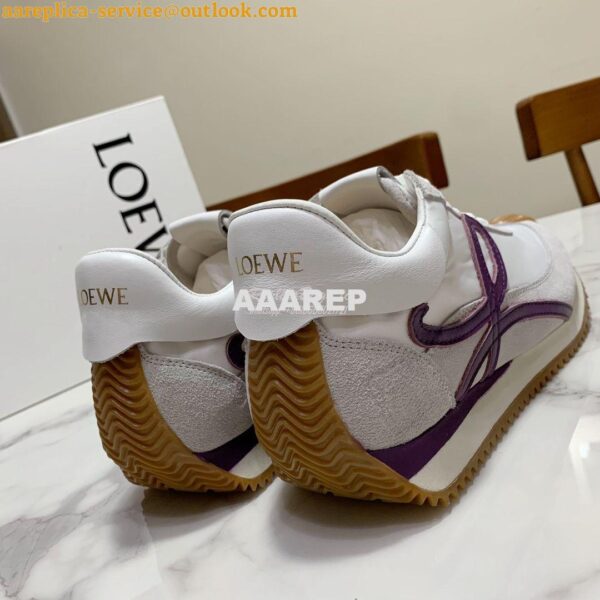 Replica Loewe Flow Runner in Suede L815282 Purple Grey 8