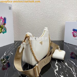 Replica Prada 1BH204 Prada Re-Edition 2005 Saffiano leather Bag in White