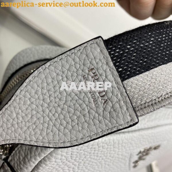 Replica Prada New Medium Camera leather bag 1BH082 Cornflower 7
