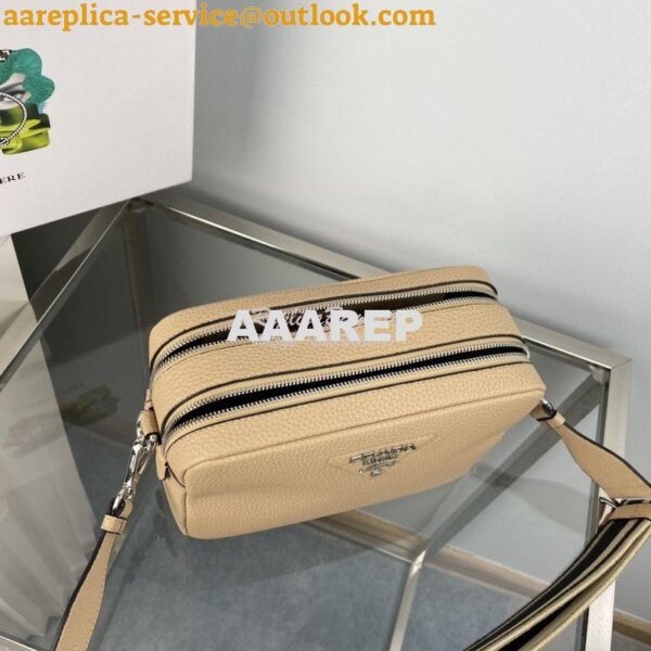 Replica Prada New Medium Camera leather bag 1BH082 Sand 6