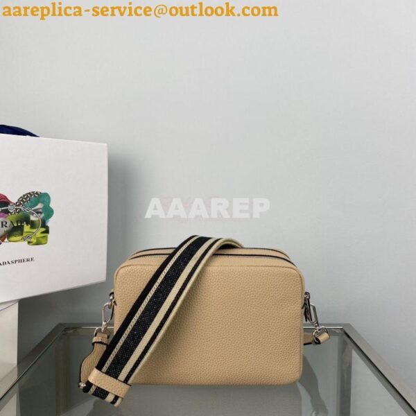 Replica Prada New Medium Camera leather bag 1BH082 Sand 7
