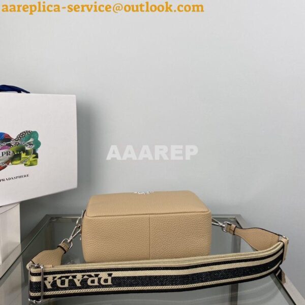 Replica Prada New Medium Camera leather bag 1BH082 Sand 9