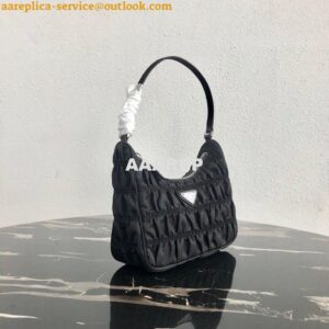 Replica Prada 1NE204 Prada Nylon and Saffiano Leather Mini Bag in Black