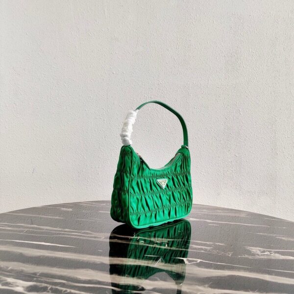 Replica Prada 1NE204 Prada Nylon and Saffiano Leather Mini Bag in Green 3