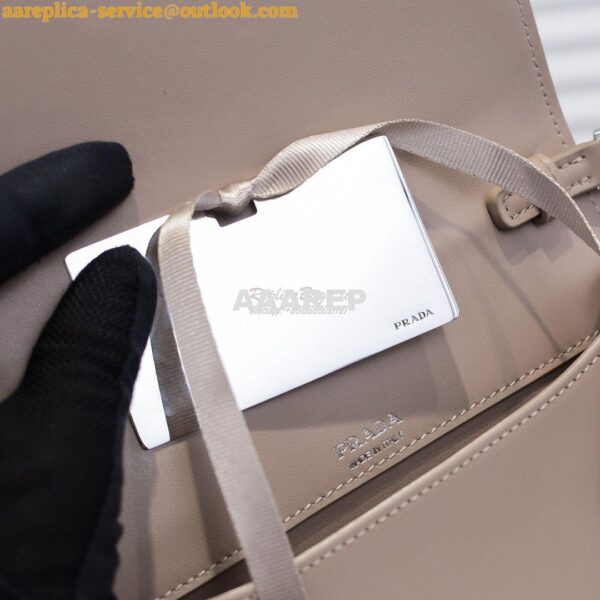 Replica Prada Nylon And Leather Mini-bag 1BP019 Beige 7