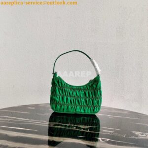 Replica Prada 1NE204 Prada Nylon and Saffiano Leather Mini Bag in Green 2