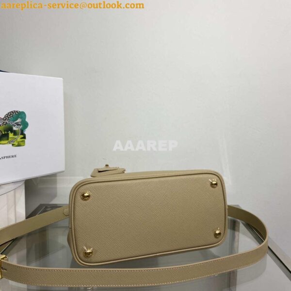 Replica Prada 1BG443 Prada Double Saffiano leather mini bag Tan 7