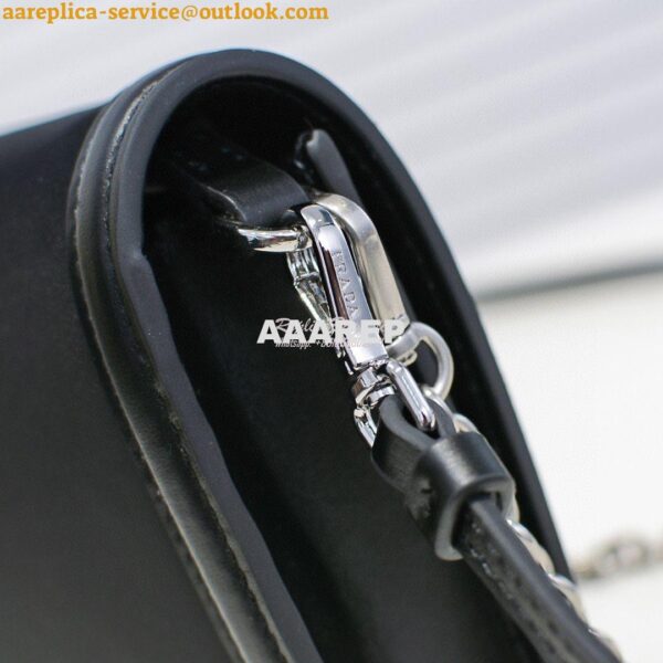 Replica Prada Nylon And Leather Mini-bag 1BP019 Black 5
