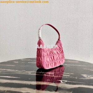 Replica Prada 1NE204 Prada Nylon and Saffiano Leather Mini Bag in Pink