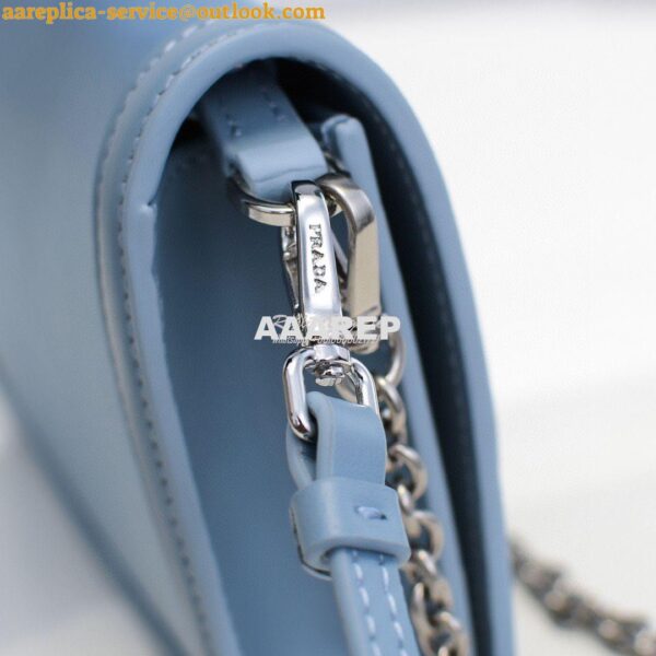 Replica Prada Nylon And Leather Mini-bag 1BP019 Blue 5
