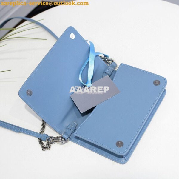 Replica Prada Nylon And Leather Mini-bag 1BP019 Blue 6