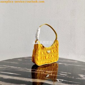 Replica Prada 1NE204 Prada Nylon and Saffiano Leather Mini Bag in Yellow