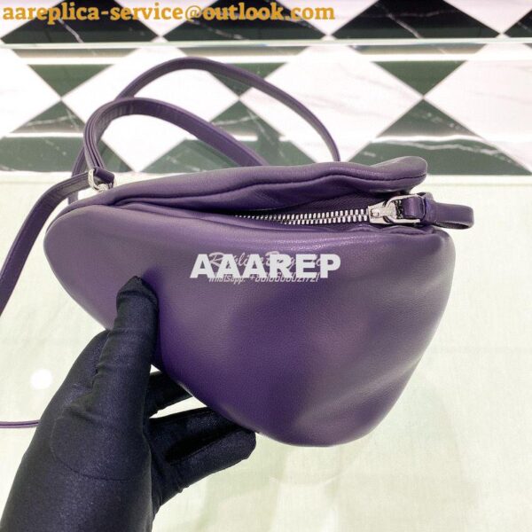 Replica Prada Padded Nappa Leather Handbag 1BA315 Violet 8