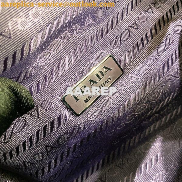 Replica Prada Padded Nappa Leather Handbag 1BA315 Violet 10