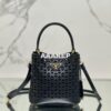 Replica Prada Panier leather mini-bag with cut-out motif 1BA217 Caramel 2
