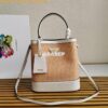 Replica Prada Panier Medium Straw Bag 1ba212 Cognac