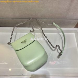 Replica Prada 1BH185 Mini Cleo BRUSHED Leather Green 2