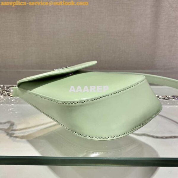 Replica Prada 1BH185 Mini Cleo BRUSHED Leather Green 6