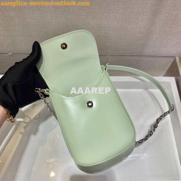 Replica Prada 1BH185 Mini Cleo BRUSHED Leather Green 7