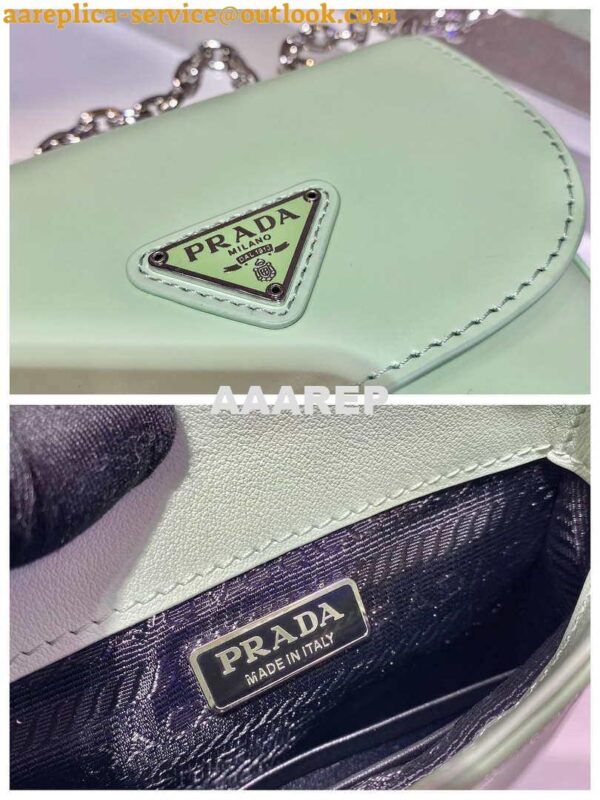 Replica Prada 1BH185 Mini Cleo BRUSHED Leather Green 8