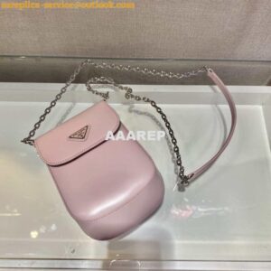 Replica Prada 1BH185 Mini Cleo BRUSHED Leather Pink