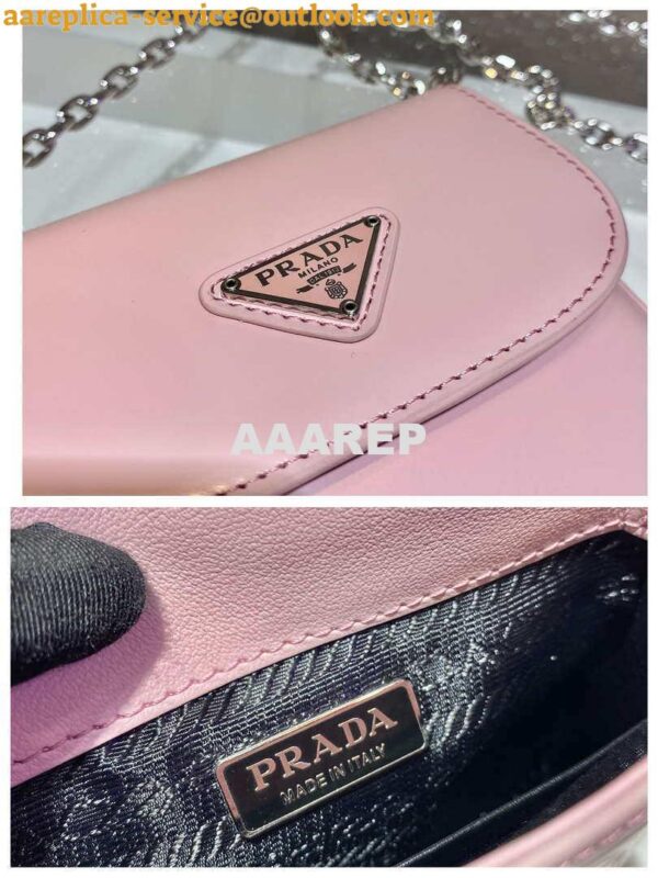 Replica Prada 1BH185 Mini Cleo BRUSHED Leather Pink 8